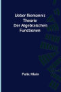 Ueber Riemann's Theorie der Algebraischen Functionen