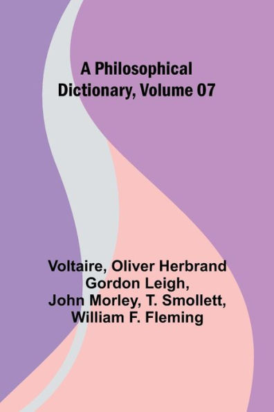 A Philosophical Dictionary
