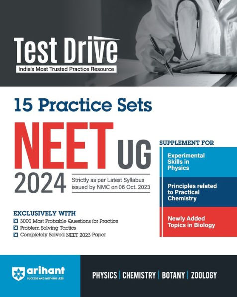 Arihant Test Drive 15 Practice Sets For NEET UG 2024
