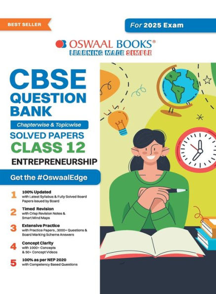 Oswaal CBSE Question Bank Class 12 Entrepreneurship, Chapterwise and Topicwise Solved Papers For Board Exams 2025