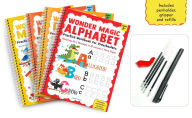 Title: Wonder Magic Pack of 4 Books (Maths, Drawing, Numbers & Alphabet), Author: Prakash Books