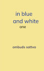 in blue and white