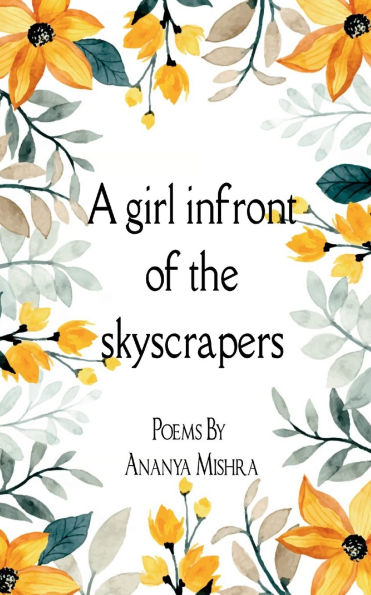 A girl in front of the skyscrapers