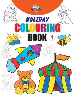 Holiday Colouring Book 1 for 3 to 7 Year Old Kids Crayon and Pencil