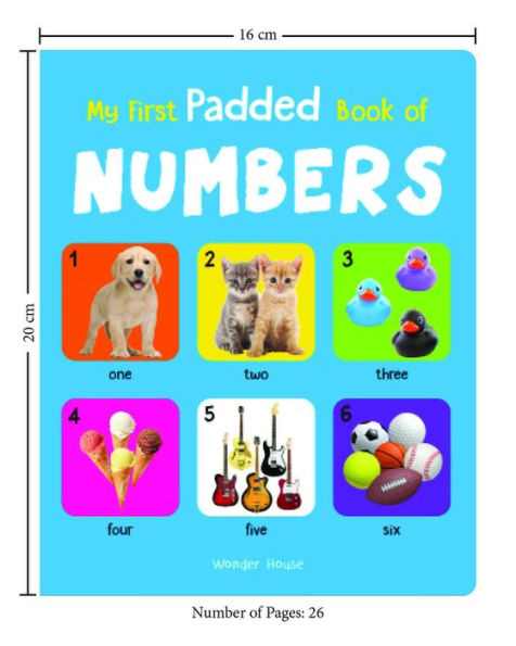 My First Padded Book of Numbers: Early Learning Board Books for Children