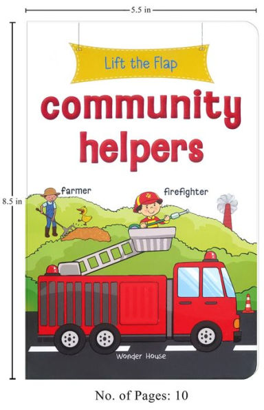 Lift the Flap: Community Helpers: Early Learning Novelty Board Book For Children