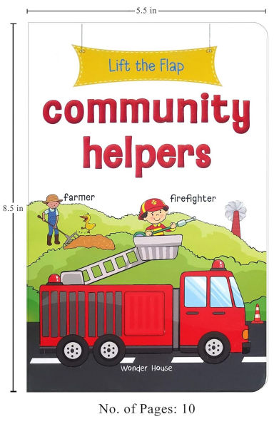 Lift the Flap: Community Helpers: Early Learning Novelty Board Book For Children
