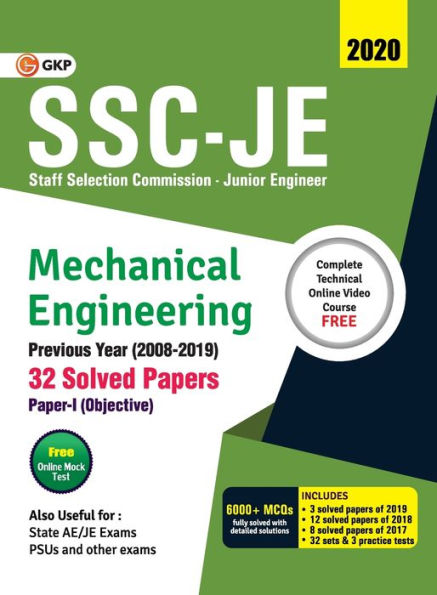 SSC JE 2020: Mechanical Engineering - Previous Years Solved Papers (2008-19)