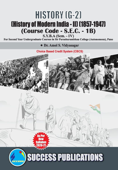 History of Modern India - II (1857-1947) (G-2)(S.Y.B.A, S.P. College, Sem.-IV)