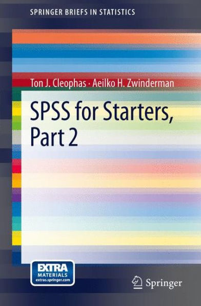 SPSS for Starters, Part 2 / Edition 1