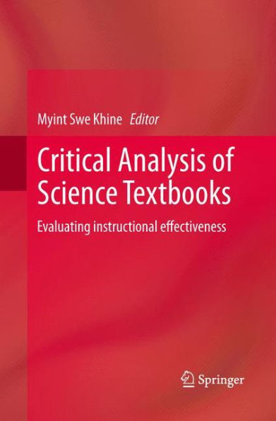 Critical Analysis of Science Textbooks: Evaluating instructional effectiveness