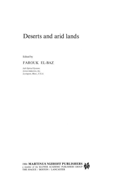 Deserts and arid lands