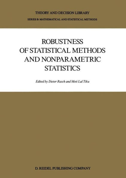 Robustness of Statistical Methods and Nonparametric Statistics