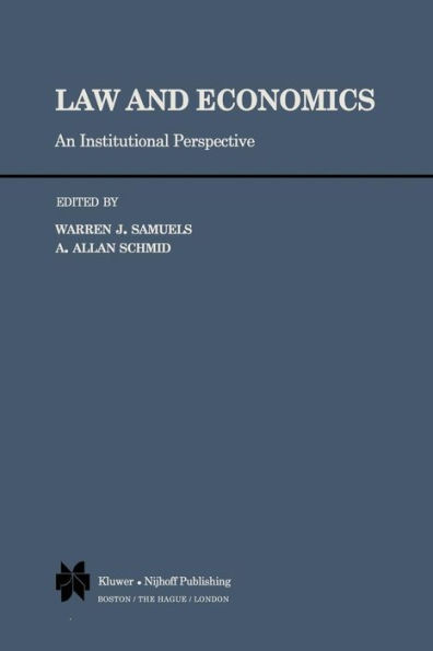 Law and Economics: An Institutional Perspective