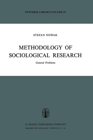 Methodology of Sociological Research: General Problems