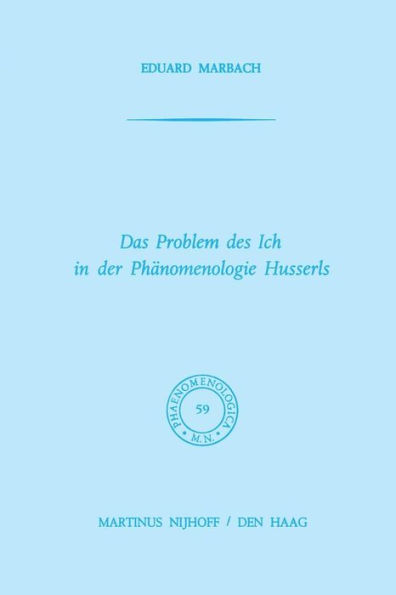 Das Problem des Ich in der Phänomenologie Husserls