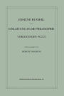 Einleitung in die Philosophie: Vorlesungen 1922/23