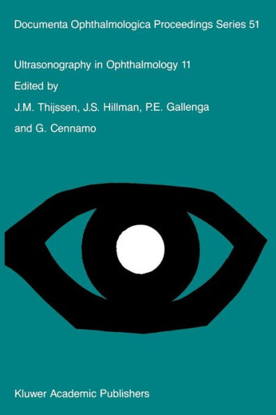 Ultrasonography in Ophthalmology 11: Proceedings of the 11th SIDUO Congress, Capri, Italy, 1986