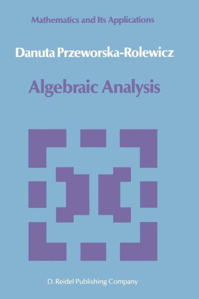 Algebraic Analysis