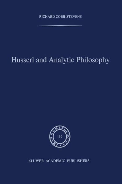 Husserl and Analytic Philosophy