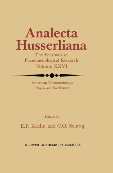 American Phenomenology: Origins and Developments