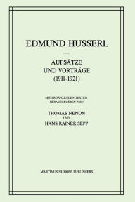 Title: Aufsï¿½tze und Vortrï¿½ge (1911-1921), Author: Edmund Husserl