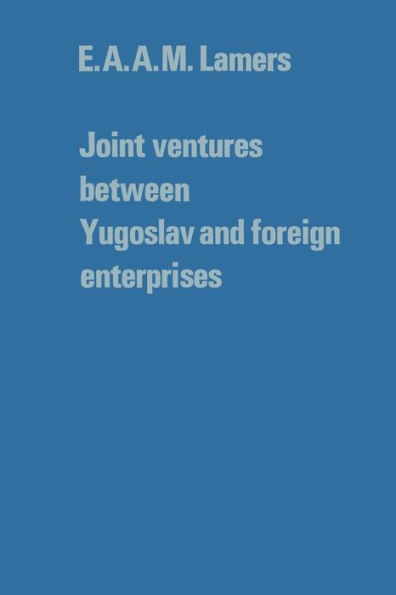 Joint ventures between Yugoslav and foreign enterprises