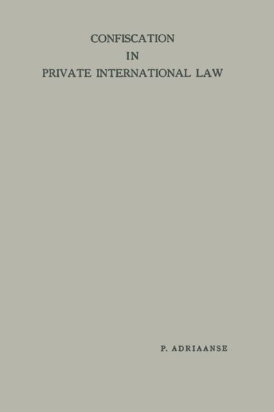 Confiscation in Private International Law