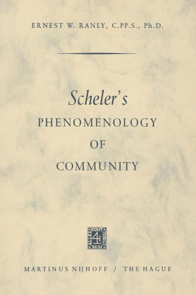 Scheler's Phenomenology of Community