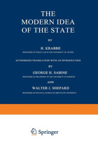 Title: The Modern Idea of the State, Author: H. Krabbe