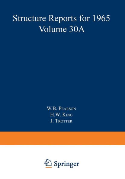 Structure Reports for 1965, Volume 30A