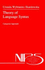 Theory of Language Syntax: Categorial Approach
