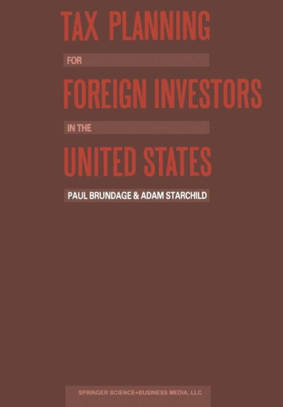 Tax Planning for Foreign Investors in the United States