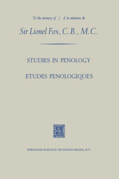Studies in Penology / Études Pénologiques