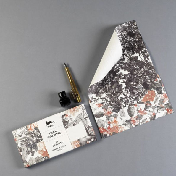 Floral Engravings A4 Writing Paper Pad