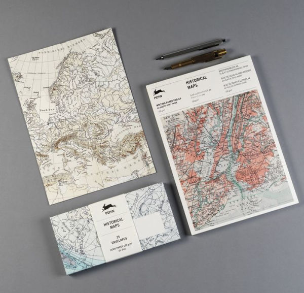 Historical Maps A4 Writing Paper Pad