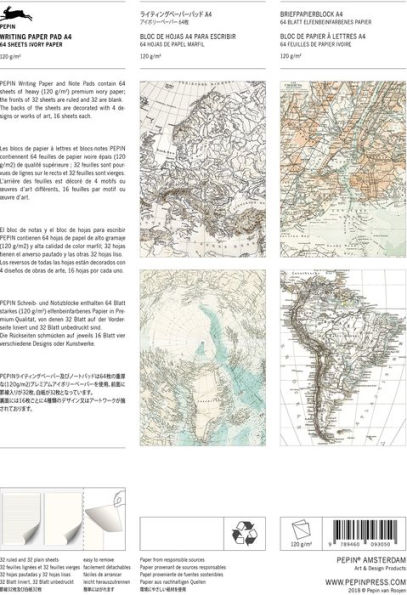 Historical Maps A4 Writing Paper Pad