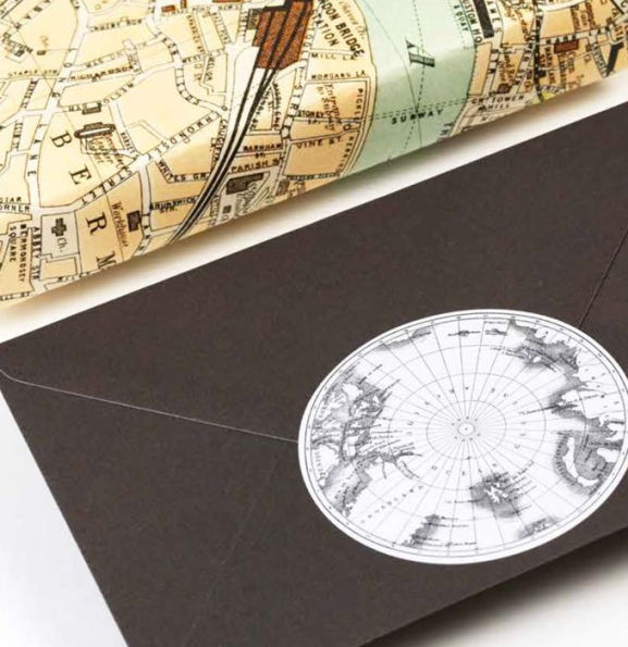 Historical Maps Label, Sticker & Tape Book