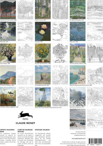 Claude Monet Artists' Colouring Book