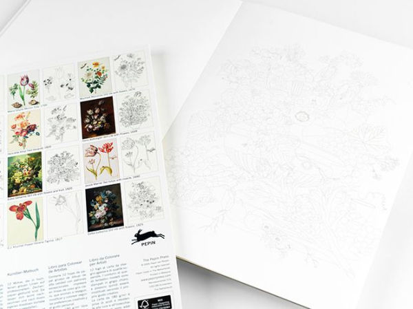 Floral Images - Artists' Colouring Book