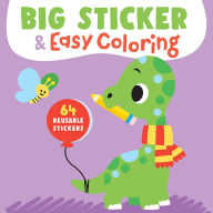Title: Big Sticker & Easy Coloring (Dinosaur): 64 Reusable Stickers, Author: Yoyo Books