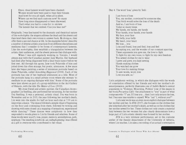 Performing Mourning: Laments in Contemporary Art
