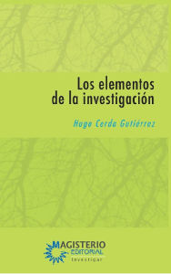 Title: Los elementos de investigación, Author: Hugo Cerda Gutiérrez