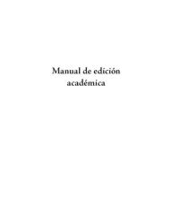 Title: Manual de edición académica, Author: Jorge Enrique Beltrán