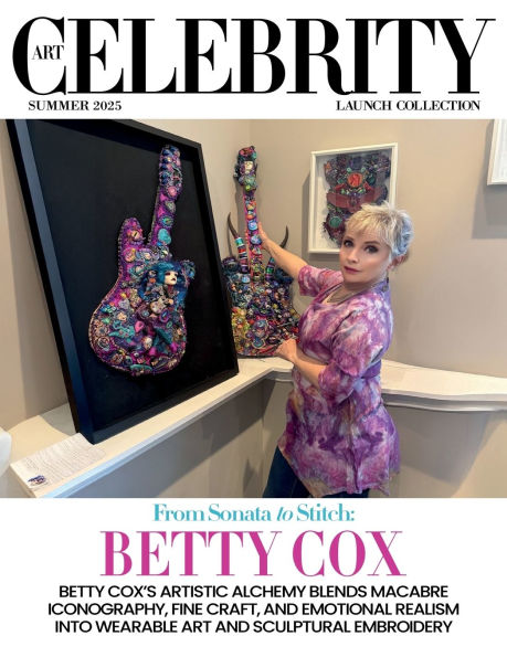 Art Celebrity Launch Collection Summer 2025 - Betty Cox: Betty Cox's Artistic Alchemy Blends Macabre Iconography, Fine Craft, and Emotional Realism into Wearable Art and Sculptural Embroidery