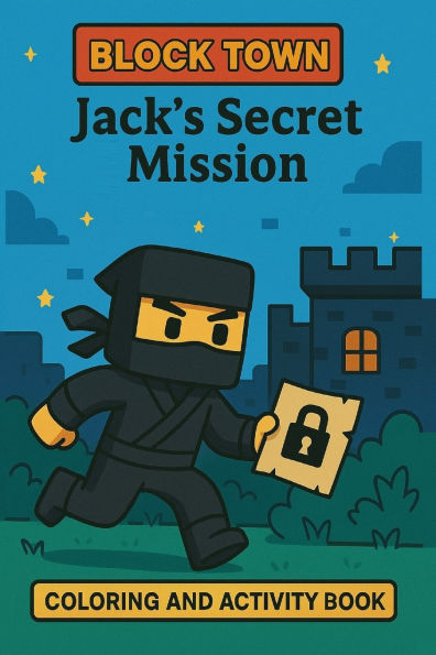 Jack's Secret Mission: Hidden Words and Secret Codes Mystery in Block Town Adventure Games & Coloring for fun A Fun-Filled Activity Quest