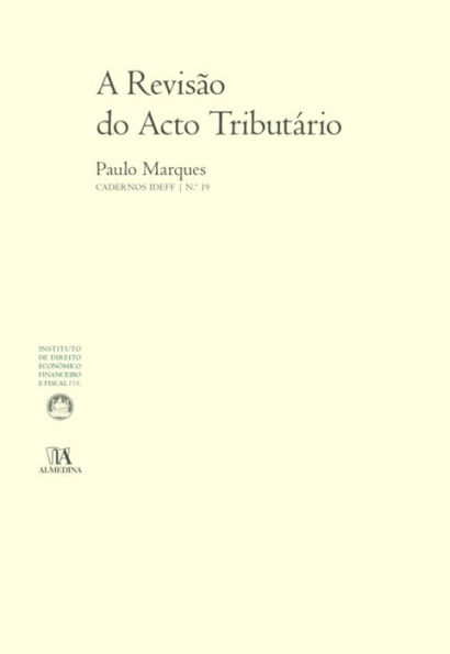 A Revisão do Acto Tributário