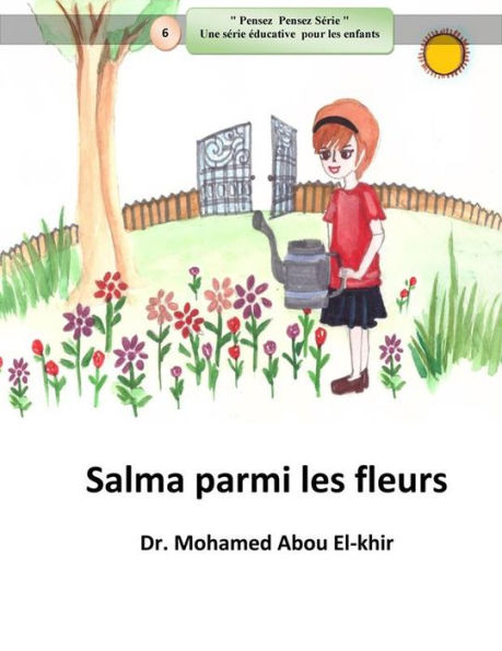 Salma parmi les fleurs