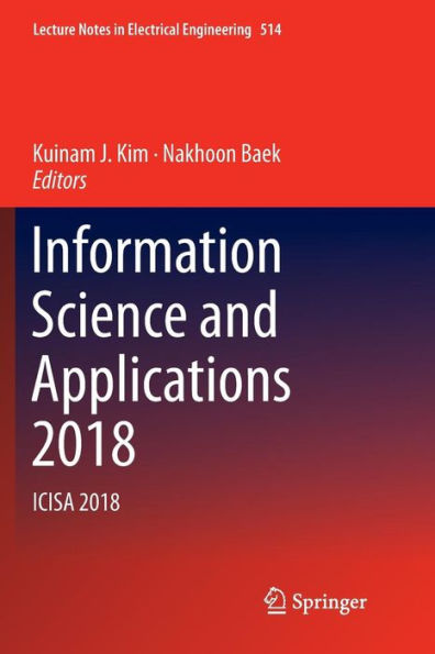 Information Science and Applications 2018: ICISA 2018