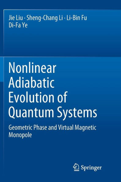 Nonlinear Adiabatic Evolution of Quantum Systems: Geometric Phase and Virtual Magnetic Monopole